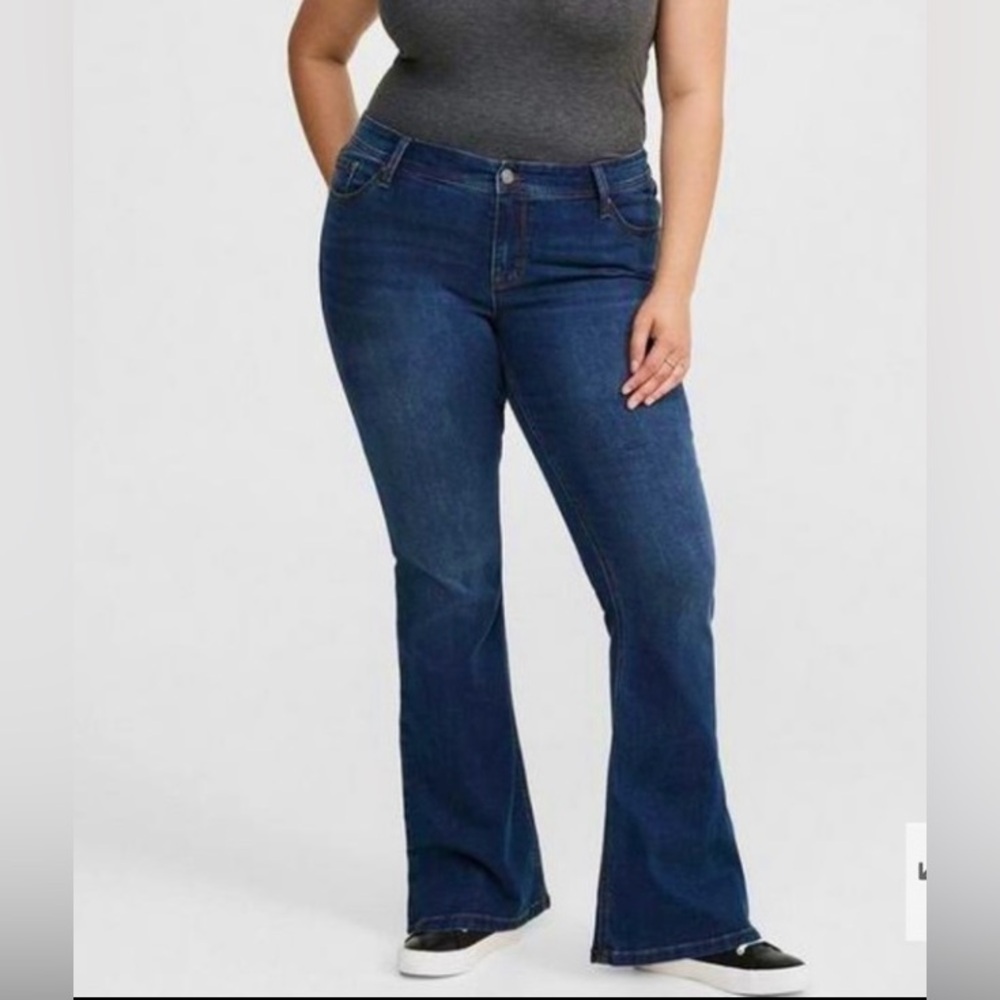Torrid First at Fit Slim Boot Jean Stretch Blue Denim Women’s Size 22 R